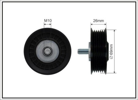 Ролик ремня CAFFARO 84-04