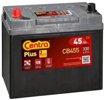 Стартерная аккумуляторная батарея Centra CB455 (фото 1)