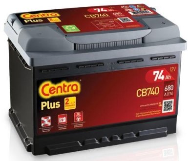 Стартерная аккумуляторная батарея Centra CB740 (фото 1)