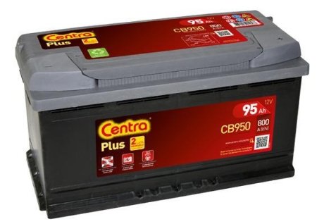 Стартерная аккумуляторная батарея Centra CB950 (фото 1)