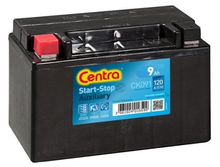 Стартерная аккумуляторная батарея Centra CK091