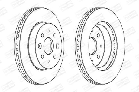 Диск гальмівний CHAMPION 562557CH