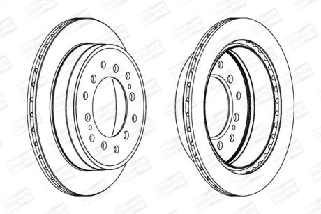 Диск гальмівний CHAMPION 562738CH