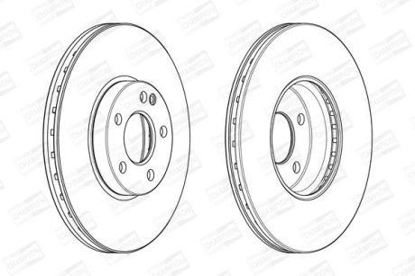 Диск гальмівний CHAMPION 562989CH