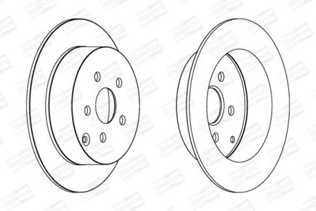 Диск гальмівний CHAMPION 563037CH (фото 1)