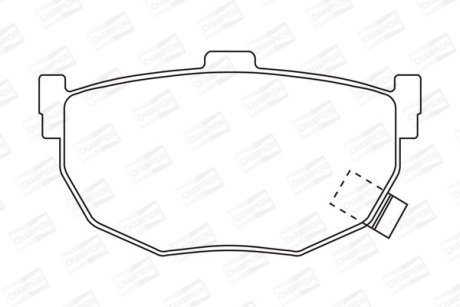 Колодки тормозные дисковые задние HYUNDAI COUPE I (RD) 96-02, COUPE II (GK) 01-12 CHAMPION 572127CH