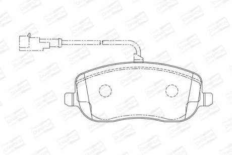 Колодки гальмівні дискові CHAMPION 573217CH
