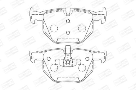 Колодки гальмівні дискові CHAMPION 573285CH