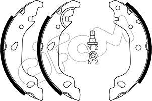 Комплект тормозных колодок CIFAM 153-080