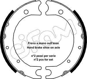 Комплект тормозных колодок, стояночная тормозная система CIFAM 153-440