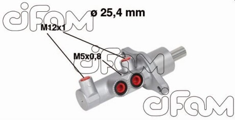 Гальмівний циліндр головний Mazda 3 03-14 CIFAM 202-543 (фото 1)