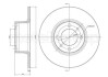 Гальмівний диск Lada 2101-2107 (252х10) CIFAM 800-043 (фото 1)