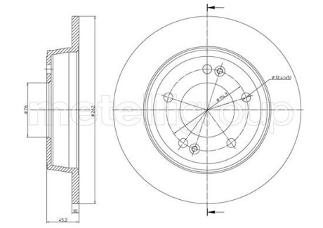 Тормозной диск CIFAM 800-1440C (фото 1)