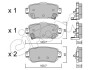 Гальмівні колодки зад. Nissan X-Trail/Qashqai II 13- (TRW) CIFAM 822-1011-0 (фото 1)