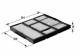 Фильтр, воздух во внутренном пространстве CLEAN FILTERS NC 2371