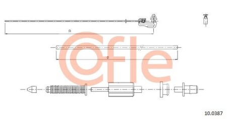 Тросик газа COFLE 10.0387