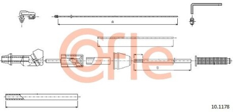 Трос газа COFLE 10.1178