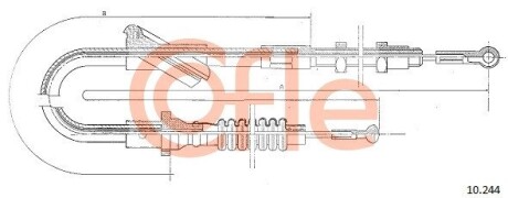 Трос зчеплення COFLE 10.244