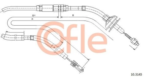 Трос зчеплення COFLE 10.3145