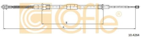Трос, стояночная тормозная система COFLE 10.4264 (фото 1)