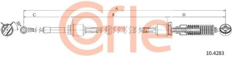 Трос, ступенчатая коробка передач COFLE 10.4283