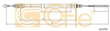 Трос, стояночная тормозная система COFLE 10.4735