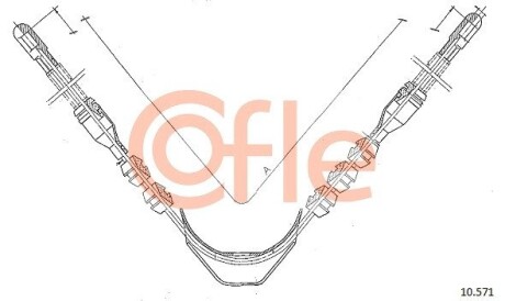 Трос ручника COFLE 10.571