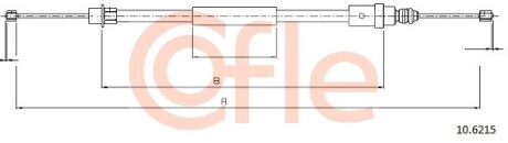 Трос, стояночная тормозная система COFLE 10.6215