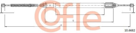 Трос, стояночная тормозная система COFLE 10.6682