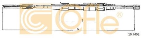 Трос, стояночная тормозная система COFLE 10.7402 (фото 1)