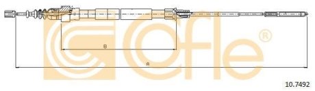 Трос, стояночная тормозная система COFLE 10.7492 (фото 1)