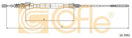 Трос, стояночная тормозная система COFLE 10.7492