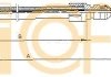Трос, стояночная тормозная система COFLE 10.8182 (фото 1)