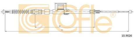 Трос, стояночная тормозная система COFLE 10.9026 (фото 1)