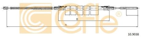 Трос, стояночная тормозная система COFLE 10.9038