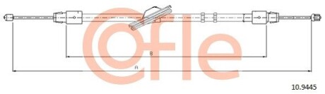 Трос, стояночная тормозная система COFLE 10.9445