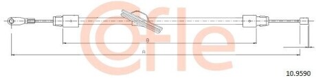 Трос, стояночная тормозная система COFLE 10.9590