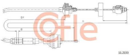 Трос зчеплення COFLE 11.2153