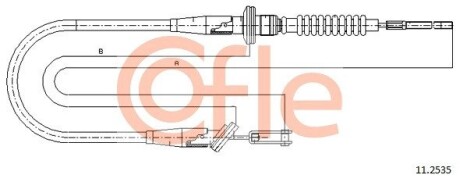 Трос зчеплення COFLE 11.2535