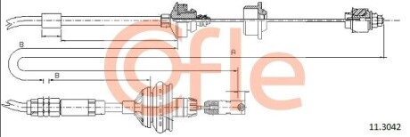 Трос зчеплення COFLE 11.3042