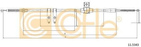 Трос, стояночная тормозная система COFLE 11.5343