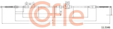 Трос ручника COFLE 11.5346 (фото 1)