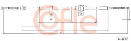 Трос ручника COFLE 11.5347