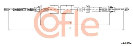 Трос, стояночная тормозная система COFLE 11.5502