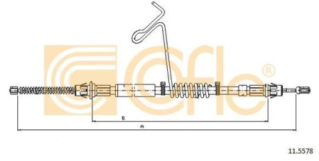 Трос ручника COFLE 11.5578