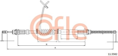 Трос ручника COFLE 11.5582