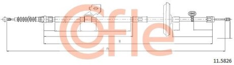 Трос, стояночная тормозная система COFLE 11.5826