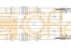 Трос, стояночная тормозная система COFLE 11.5858 (фото 1)