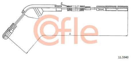 Трос, стояночная тормозная система COFLE 11.5940