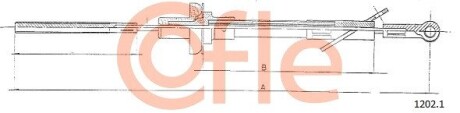 Трос зчеплення COFLE 1202.1